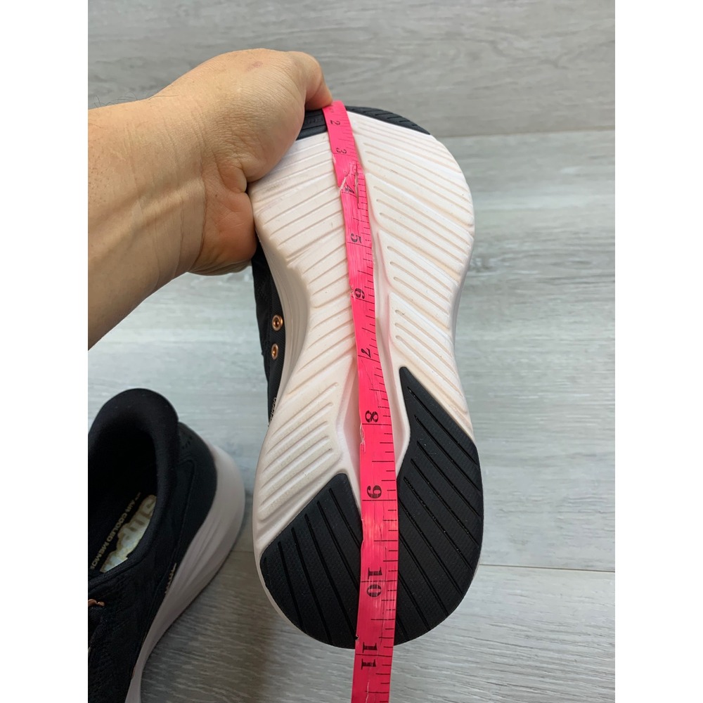 Skechers Women's Sneakers Slip-Ins Cozy Fit Black Rose Gold 6 Shoes - Picture 10 of 11